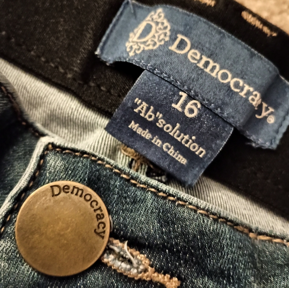 Democracy Absolution Tummy Control Distressed Wom… - image 2